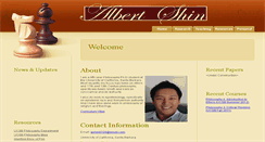 Desktop Screenshot of albert-shin.com