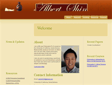 Tablet Screenshot of albert-shin.com